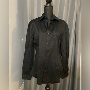 10. Topman Men’s Black Button Down, 42” Chest, NWT, Size L